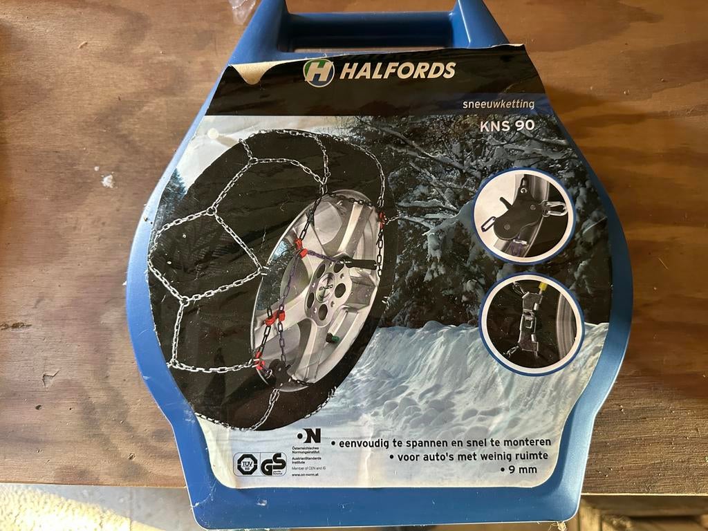 Halfords Sneeuwkettingen KNS 90, Ophalen, Zo goed als nieuw