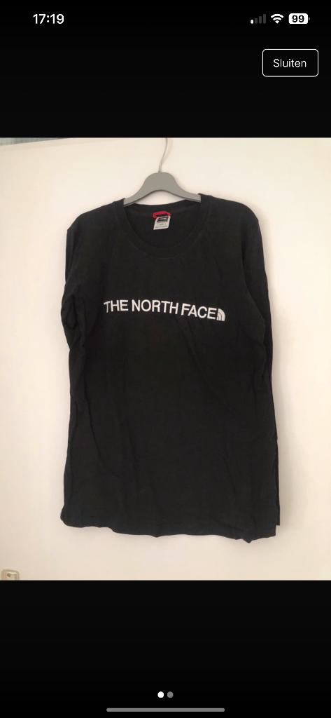 longsleeve the north face, Zwart, Ophalen of Verzenden, Zo goed als nieuw, The North Face