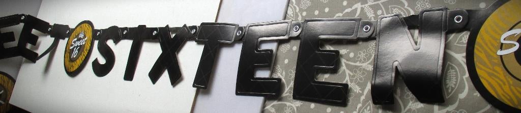 Slingers Sweet Sixteen slingers~16 jaar + lampion, Hobby en Vrije tijd, Feestartikelen, Ophalen of Verzenden, Zo goed als nieuw