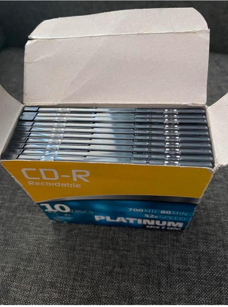 CD-R 700 MB 80 min 52x speed platinum, Ophalen of Verzenden
