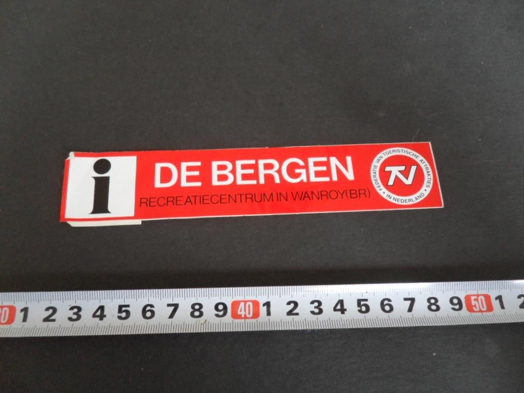 sticker Wanroy (Br) DE BERGEN Recreatiecentrum  Camping*, Ophalen, Zo goed als nieuw