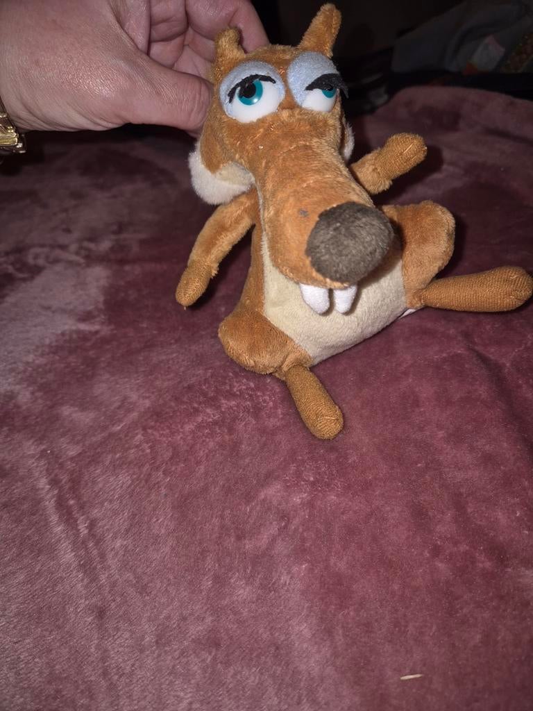 Ice Age 3 Scrat Knuffel, Kinderen en Baby's, Speelgoed | Knuffels en Pluche, Ophalen of Verzenden, Zo goed als nieuw, Overige typen