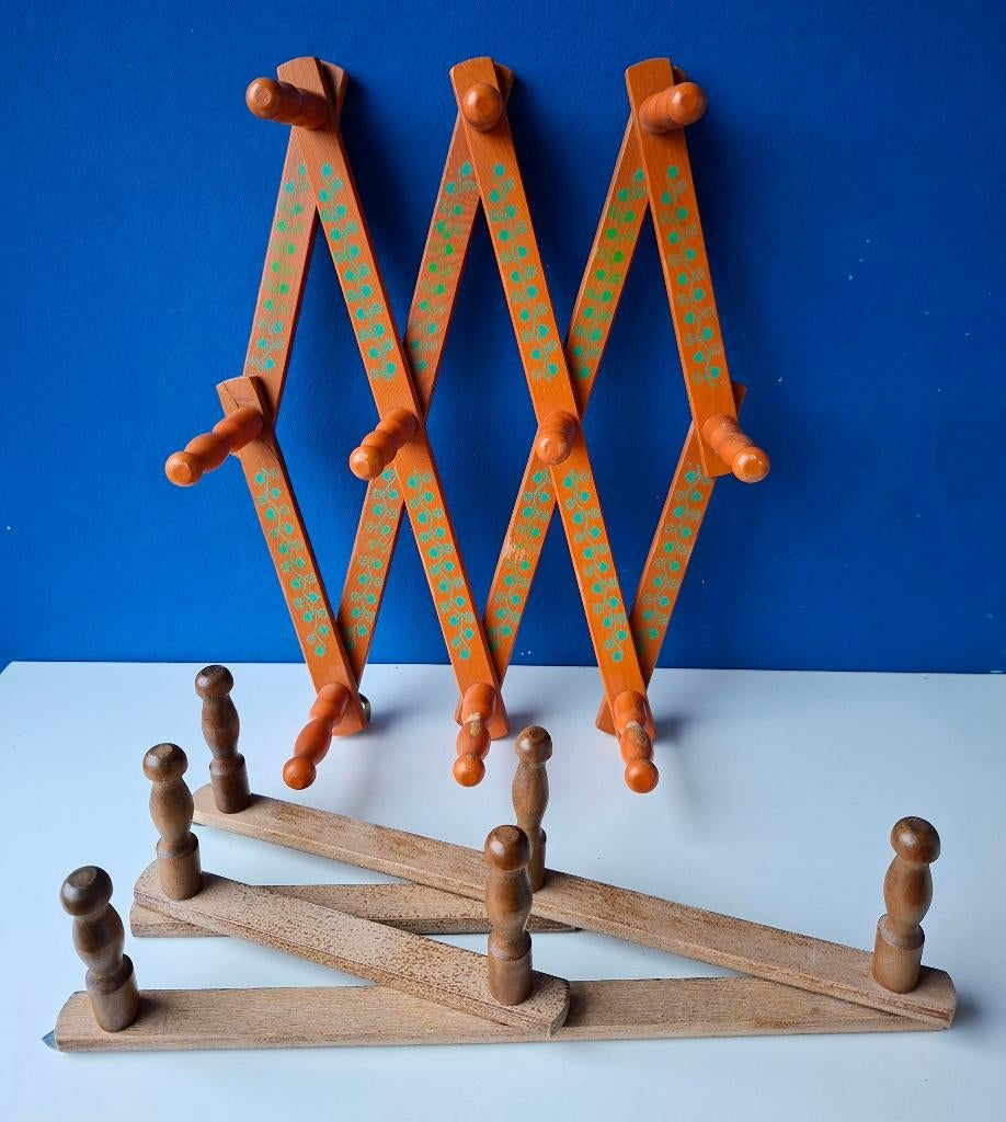 Retro wandrekjes harmonica/mokken theedoeken, Ophalen of Verzenden, Gebruikt