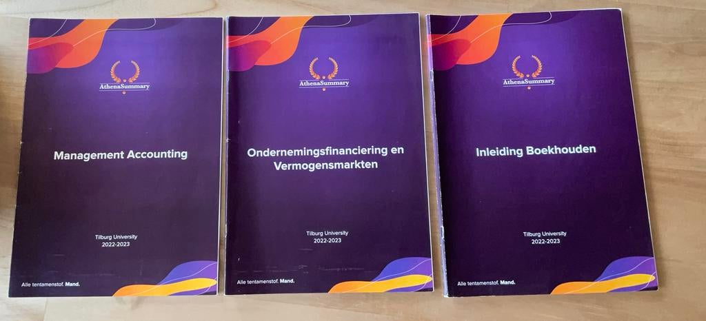 Athena Summary - Tilburg University 2022-2023, Ophalen of Verzenden, Zo goed als nieuw