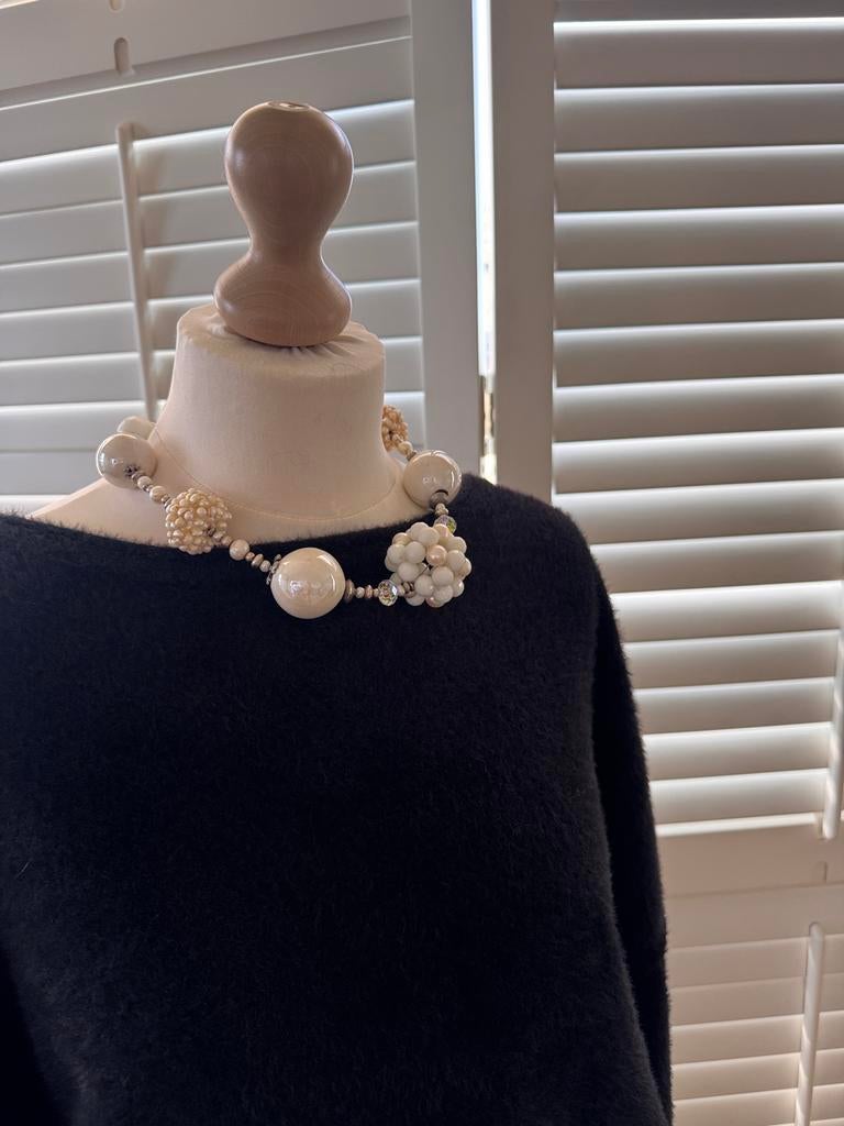 Kleding set: Nukus trui, Co Couture rok & Habella ketting, Overige materialen, Met edelsteen, Zwart, Ophalen of Verzenden