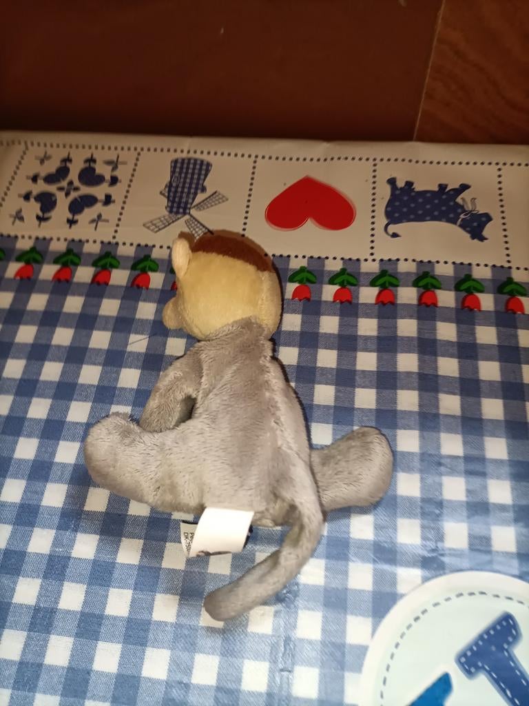 Neusaap knuffeltje Apenheul 15 cm groot, Ophalen of Verzenden, Zo goed als nieuw, Overige typen