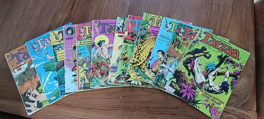 Te koop Tarzan boekjes, Meerdere stripboeken, Ophalen of Verzenden, Gelezen