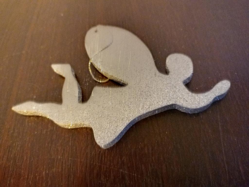 Mooi zilverkleurig kerstornament/ kersthanger te koop, Ophalen, Zo goed als nieuw