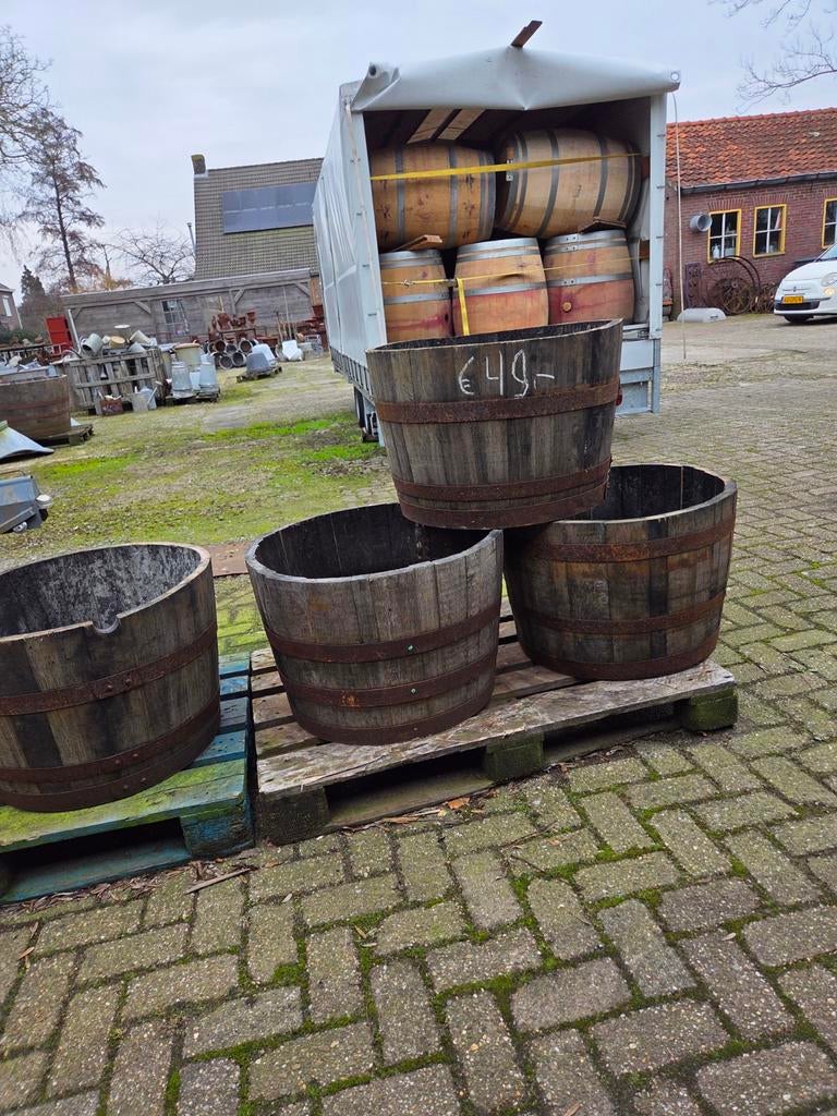 Regenton, Bloembak, Plantenbak, Vogeldrinkbak,, Ophalen