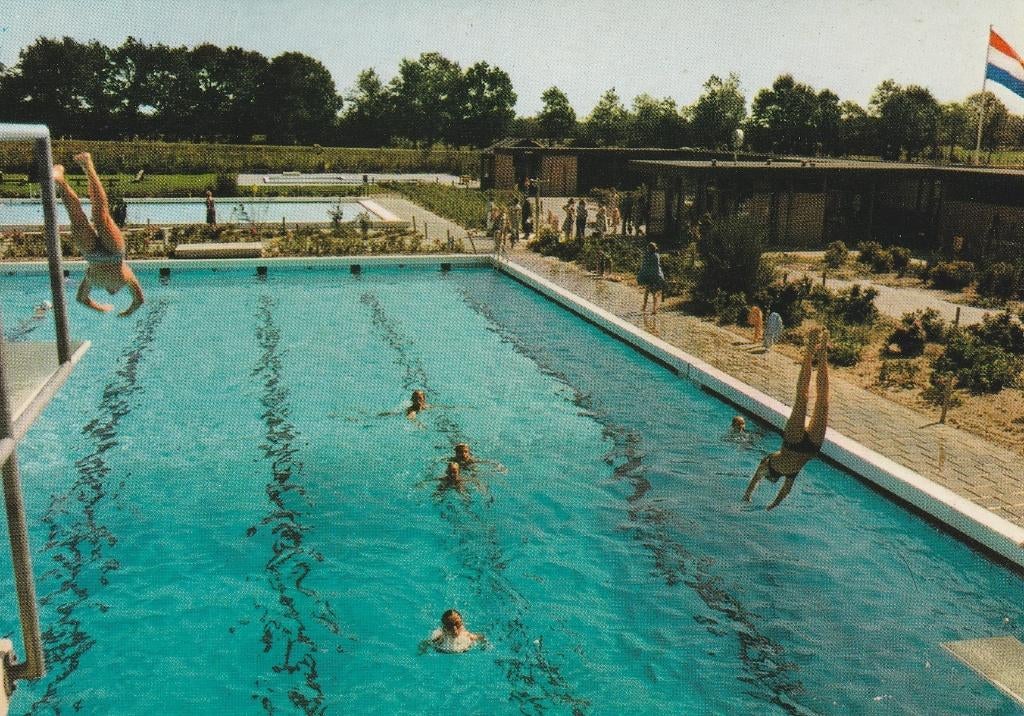 de Wijk   Zwembad, Ophalen of Verzenden, 1940 tot 1960, Gelopen, Drenthe