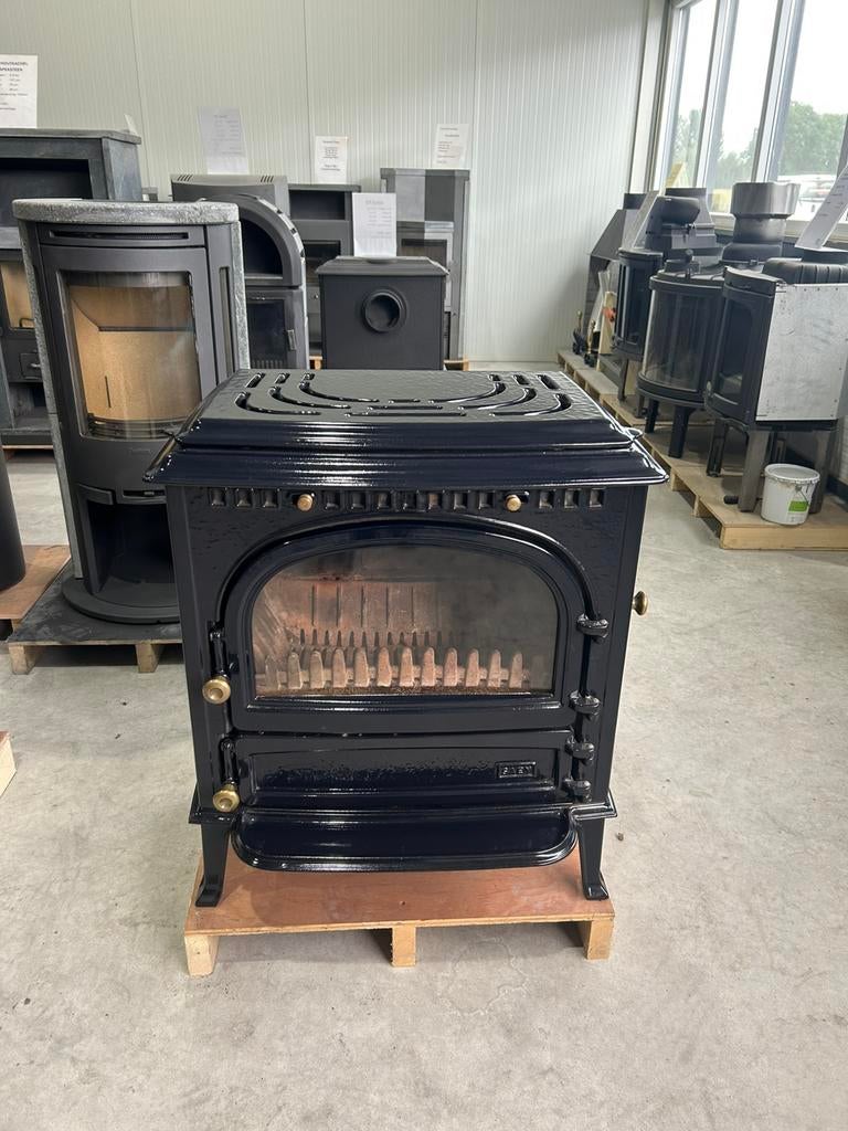 Saey 92 geëmailleerd hout-kolen, Ophalen, Zo goed als nieuw, Hout, Houtkachel