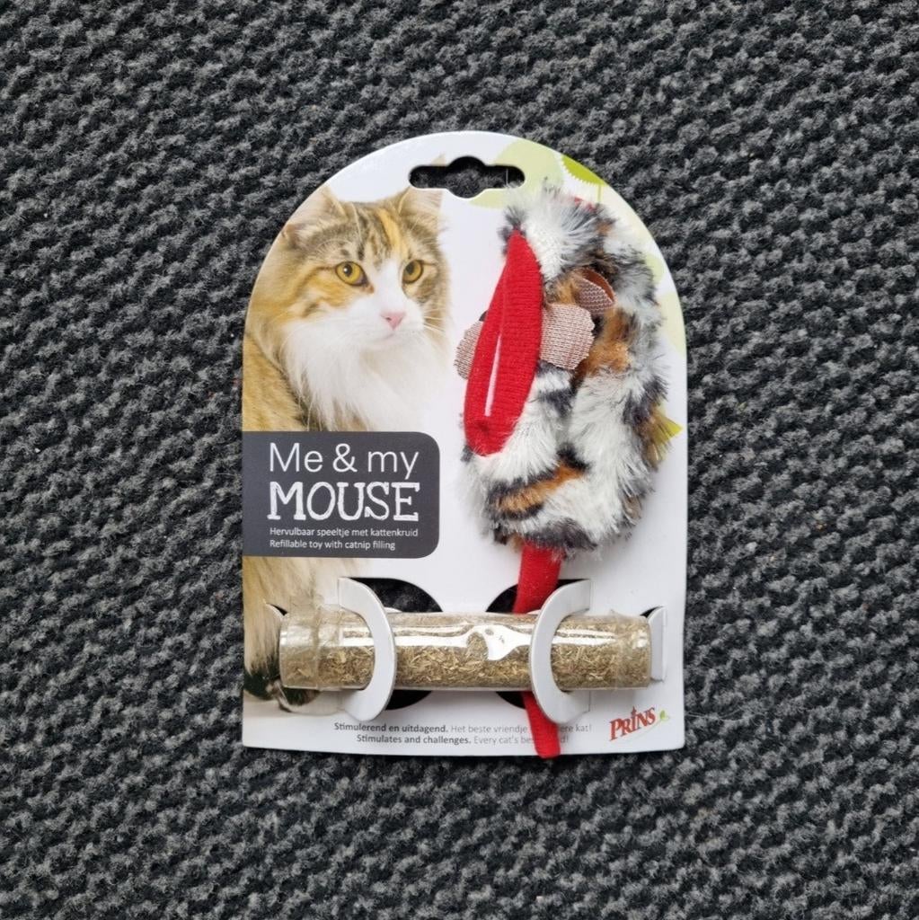 Prins navulbare muis mouse met catnip, Dieren en Toebehoren, Ophalen of Verzenden, Nieuw, Speelmuis
