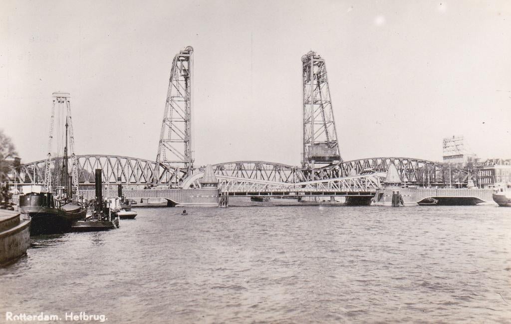 04080 Rotterdam - Hefbrug, Verzamelen, Ansichtkaarten | Nederland, Ongelopen, Zuid-Holland, 1940 tot 1960, Verzenden