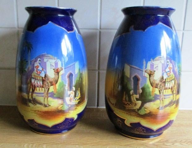 Kameel Egypte vaas desert camel pyramide oase Engels, Afrika, 19e eeuw, Ophalen, Gelezen