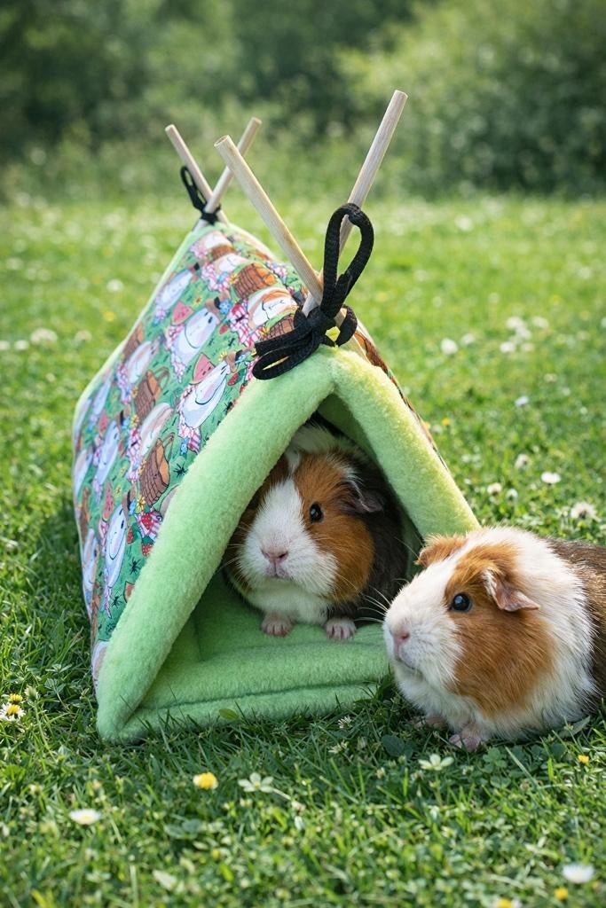 ** Handgemaakte TENT voor je cavia of dwergkonijn NIEUW, Dieren en Toebehoren, Engelberterweg 65 9723EK groningen, Www.Karinasdierenwebshop.nl
