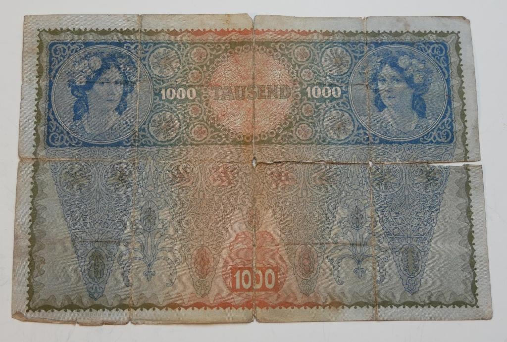 biljet 1000 kronen Oostenrijk 1902, Ophalen of Verzenden, Oostenrijk, Los biljet