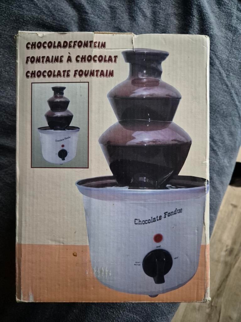 Chocoladefontein - 1x gebruikt in doos, Ophalen, Nieuw, Elektrisch, Fondueset