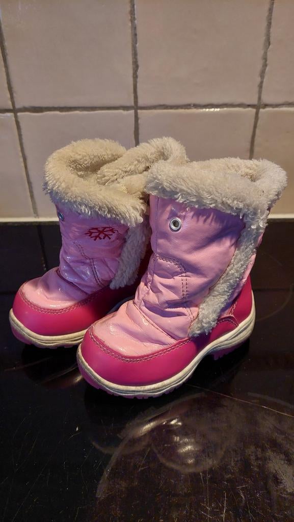Roze snowboots maat 23 - gebruikt, Ophalen, Gebruikt, Meisje, Laarzen