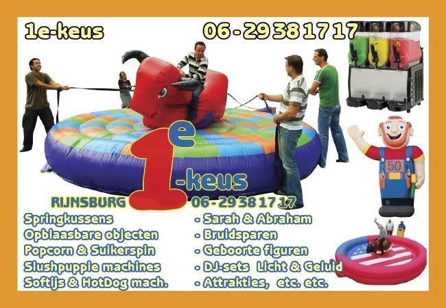 Kinder RODEOSTIER, Springkussen Rodeo met lijnen, Ophalen of Verzenden, Zo goed als nieuw, Overige