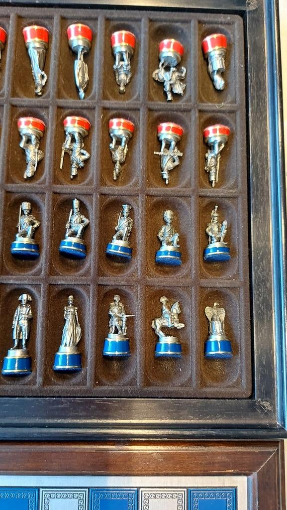 Schaakspel Slag bij Waterloo in Doos, Een of twee spelers, Ophalen of Verzenden, Gebruikt, Onbekend