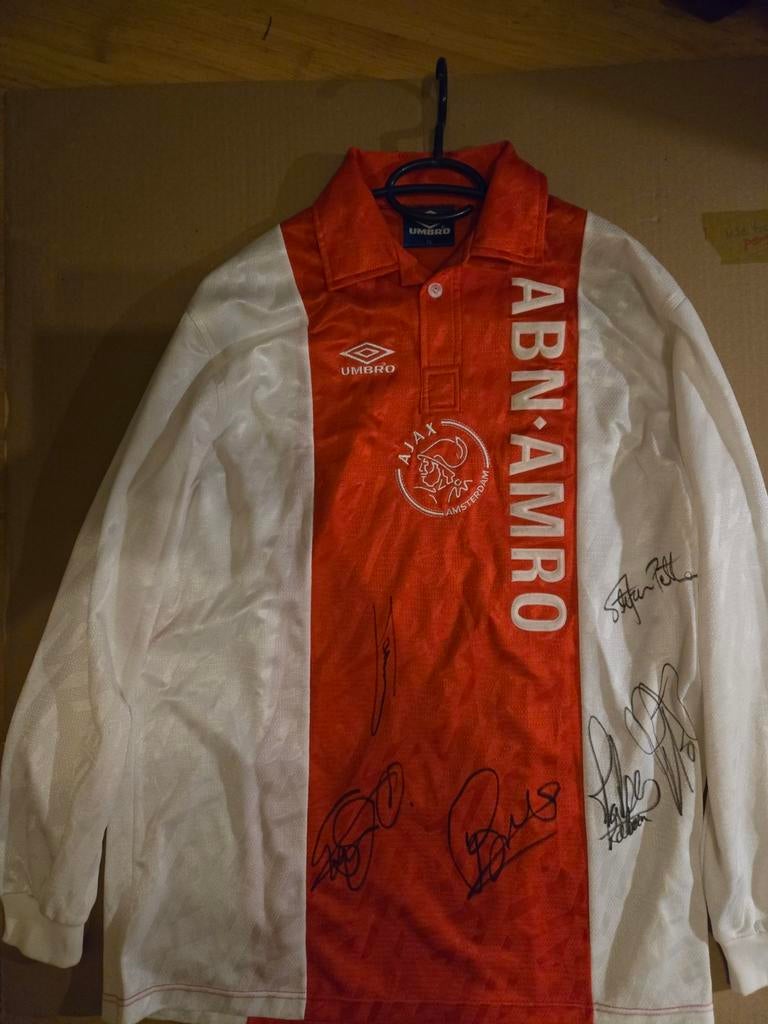Gesigneerd Ajax shirt 1993/1994 - Gouden Ajax Periode, Sport en Fitness, Voetbal, Gebruikt, Shirt, Maat XL, Ophalen of Verzenden