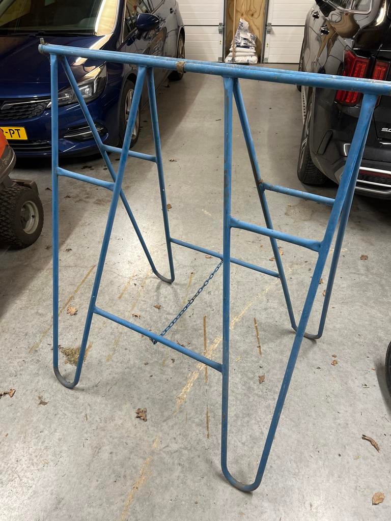 Steigerbok - Robuuste metalen bok voor diverse klussen, Ophalen of Verzenden, Gebruikt, Overige typen, Minder dan 2 meter