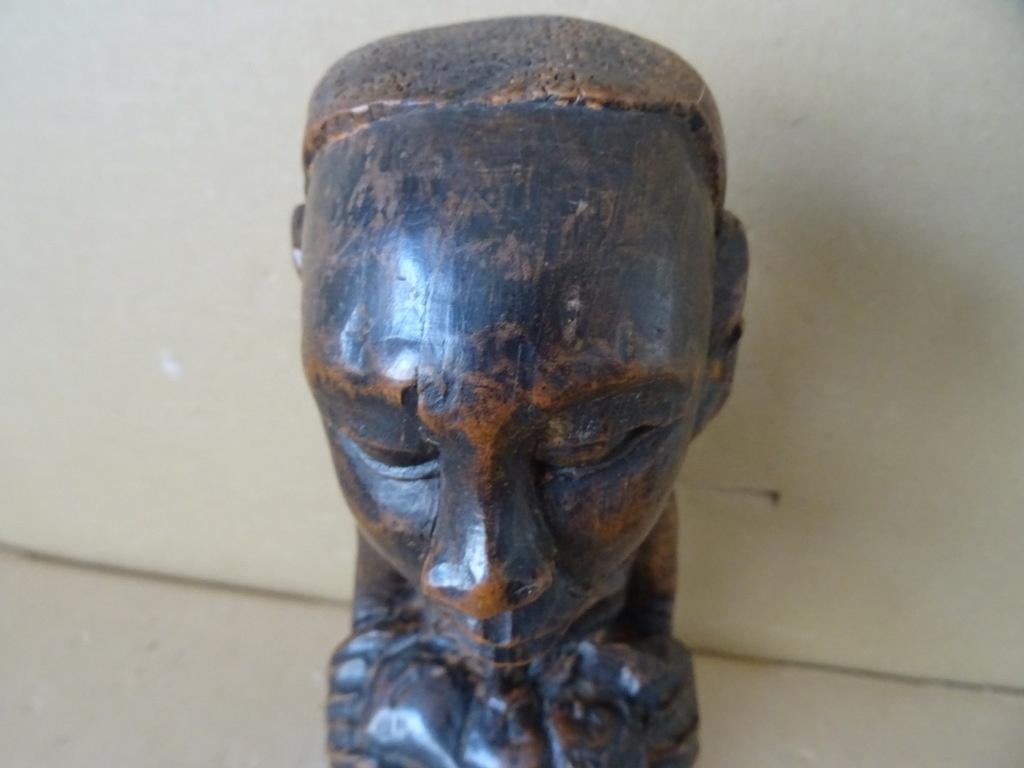 Antiek houten beeld vruchtbaarheidsbeeld Dogon Mali 30cm, Ophalen of Verzenden