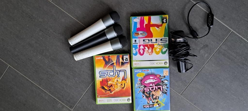 Lips en Disney Sing It, lips 2x met 3 microfoons Xbox 360, Ophalen of Verzenden
