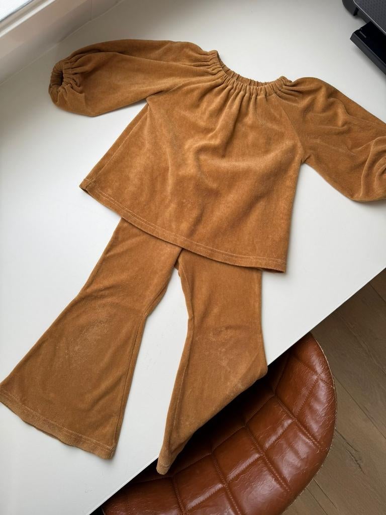 MOONBEAM Collective broek en top truitje maat 98 uitstekend!, Meisje, Ophalen of Verzenden, Zo goed als nieuw, Setje