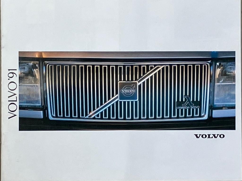 Folder. Volvo 1991 met 340 440 460 480 240 740 940 en 960 ., Ophalen of Verzenden, Zo goed als nieuw, Volvo