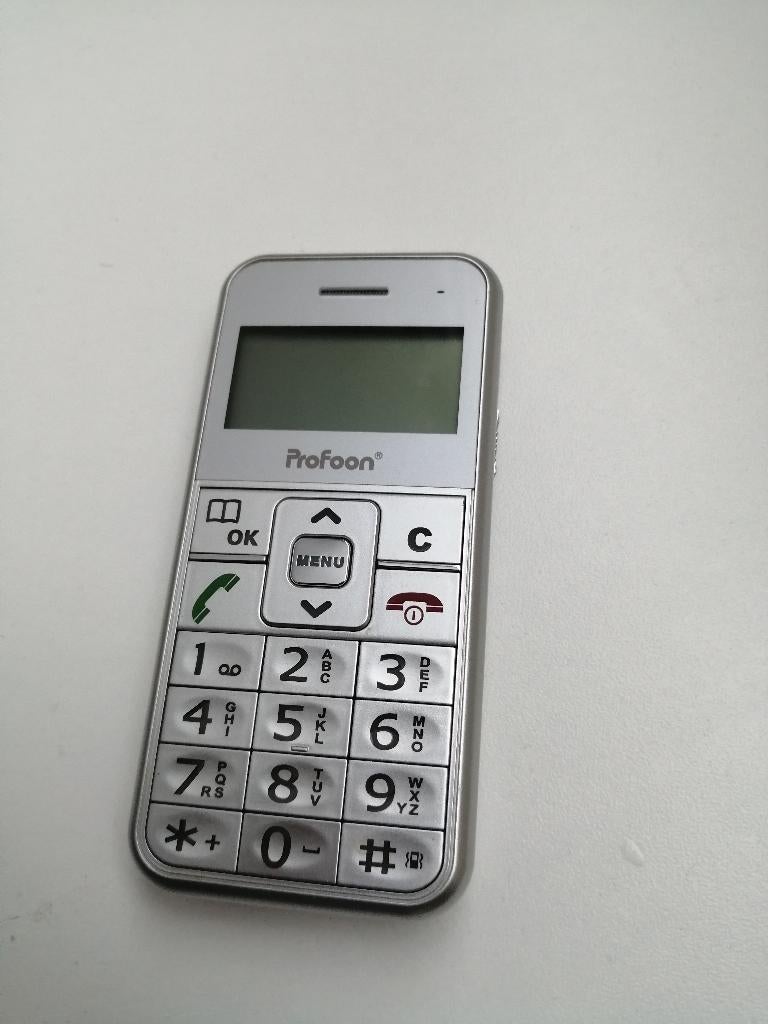 OP=OP!!! SENIOREN GSM PROFOON ZILVER VOOR ONDERDELEN/PARTS, Ophalen of Verzenden, Gebruikt