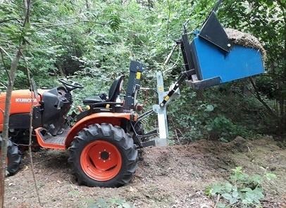 Hefsysteem voor minitractor Kubota Iseki Solis Yanmar, Weidegang