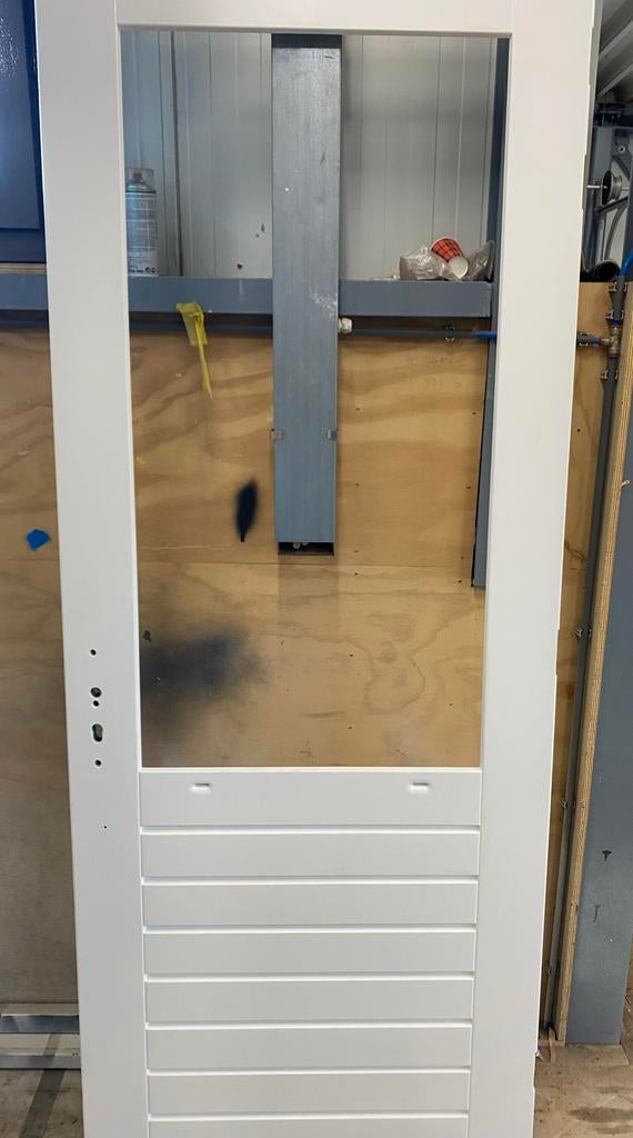 Hardhouten buitendeur 93x231,5 cm, Ophalen, 80 tot 100 cm, 215 cm of meer, Hout