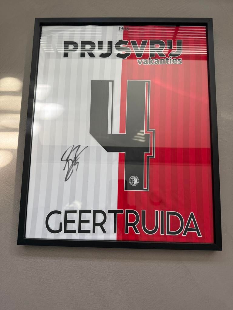 Lutsharel Geertruida gesigneerd Feyenoord shirt, Verzamelen, Sportartikelen en Voetbal, Nieuw, Shirt, Feyenoord, Ophalen of Verzenden