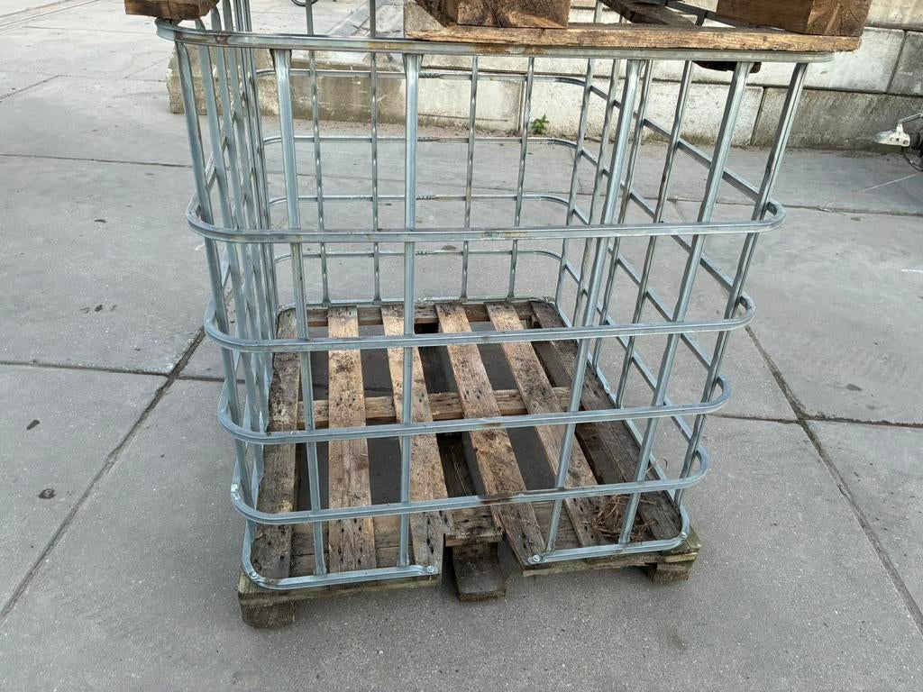 Haardhoutkratten IBC kisten metalen krat, Tuin en Terras, Haardhout, Minder dan 3 m³, Ophalen of Verzenden