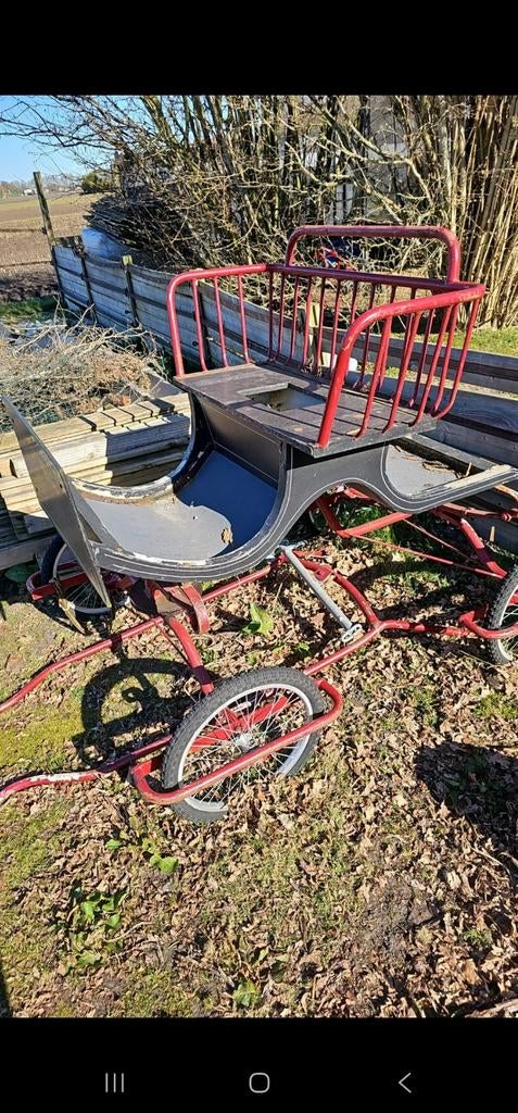 Pony men wagen, Gebruikt, Pony