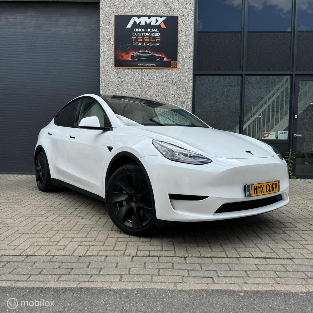 Tesla Model Y + MMX PACK + IAP, Auto's, Tesla, Automaat, Achterwielaandrijving, Gebruikt, Adaptive Cruise Control
