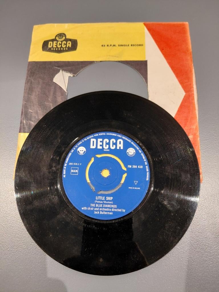 The blue diamonds  - little ship, Ophalen of Verzenden, Gebruikt, 7 inch, Pop