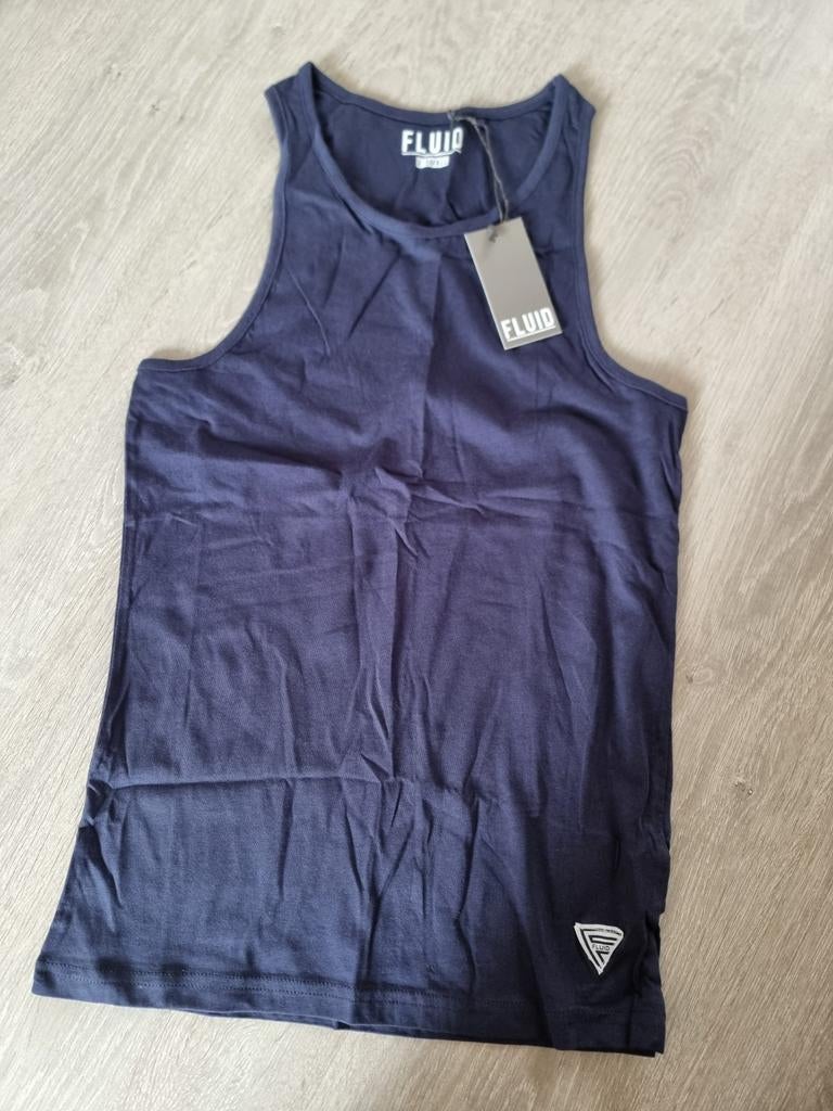 Marineblauw heren shirt, top Fluid, maat XS, Nieuw (MM6), Ophalen of Verzenden, Nieuw, Maat 46 (S) of kleiner, Blauw