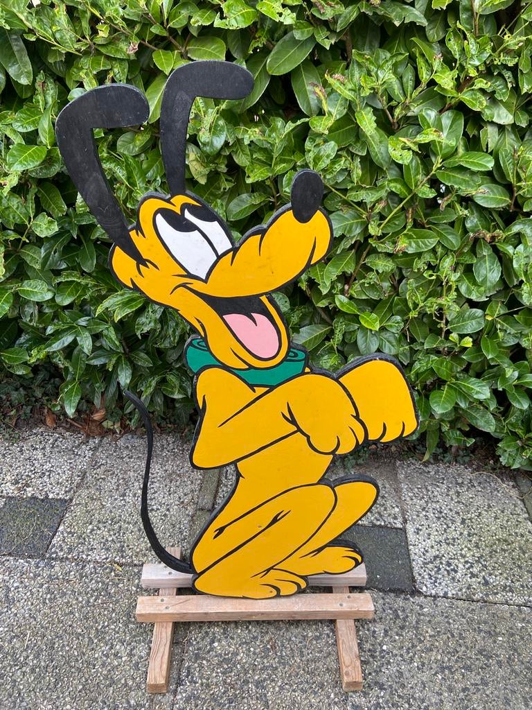 Geboortebord Disney Pluto Feestje Babyshower, Ophalen, Zo goed als nieuw, Geboortebord