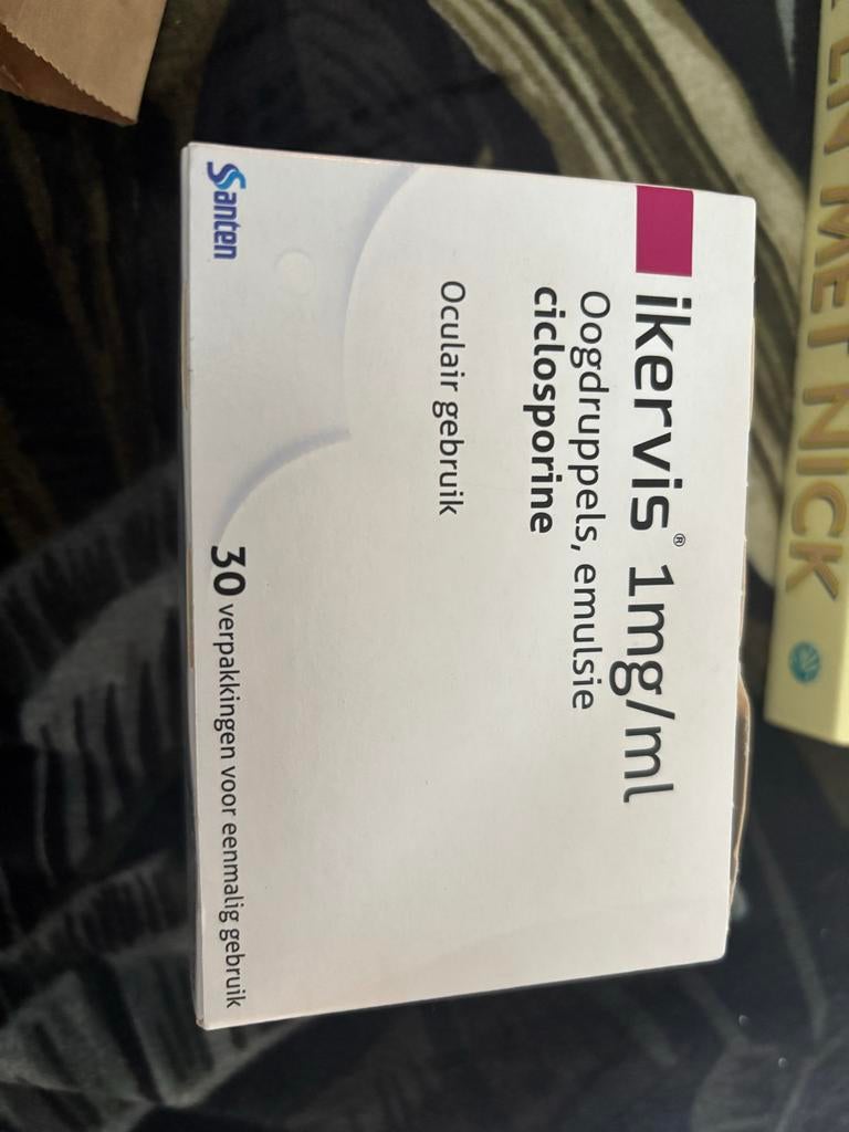 Ikervis 1mg/ml Oogdruppels, Ophalen of Verzenden, Nieuw, Overige typen