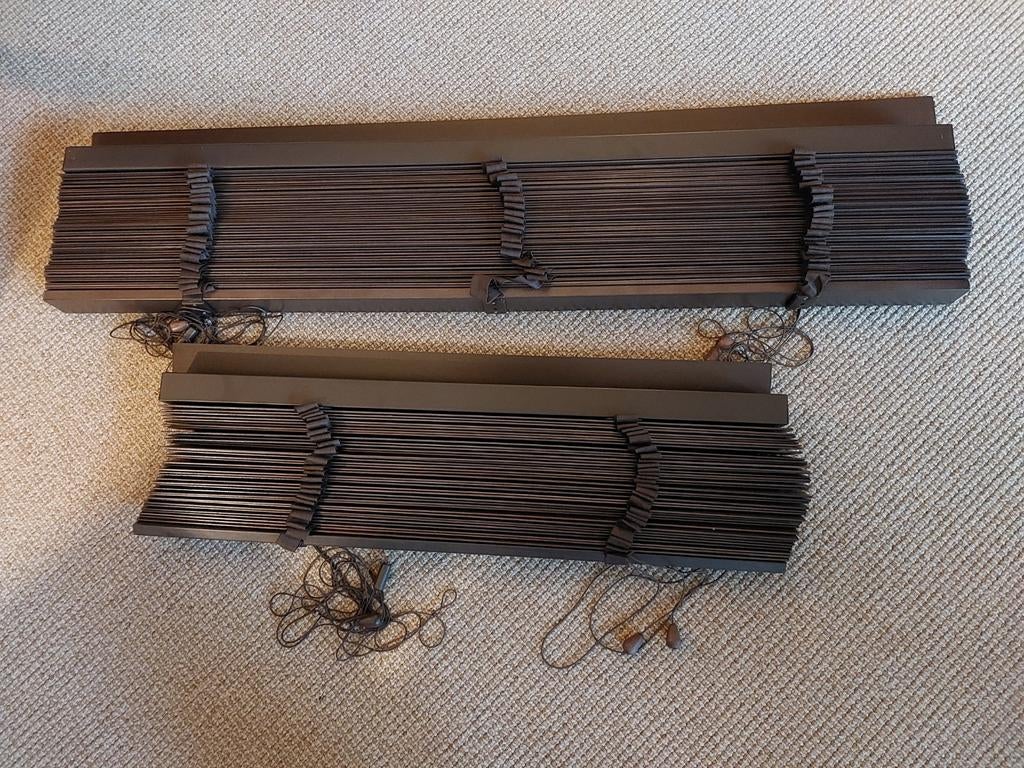 Houten luxaflex ZGAN, Ophalen, Zo goed als nieuw, 50 tot 100 cm