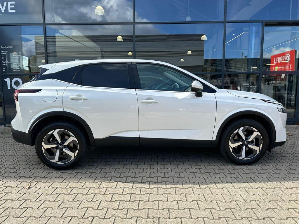 Nissan Qashqai 1.3 MHEV N-Connecta *Winter Pack*, 12 maanden, Stof, Euro 6, Wit