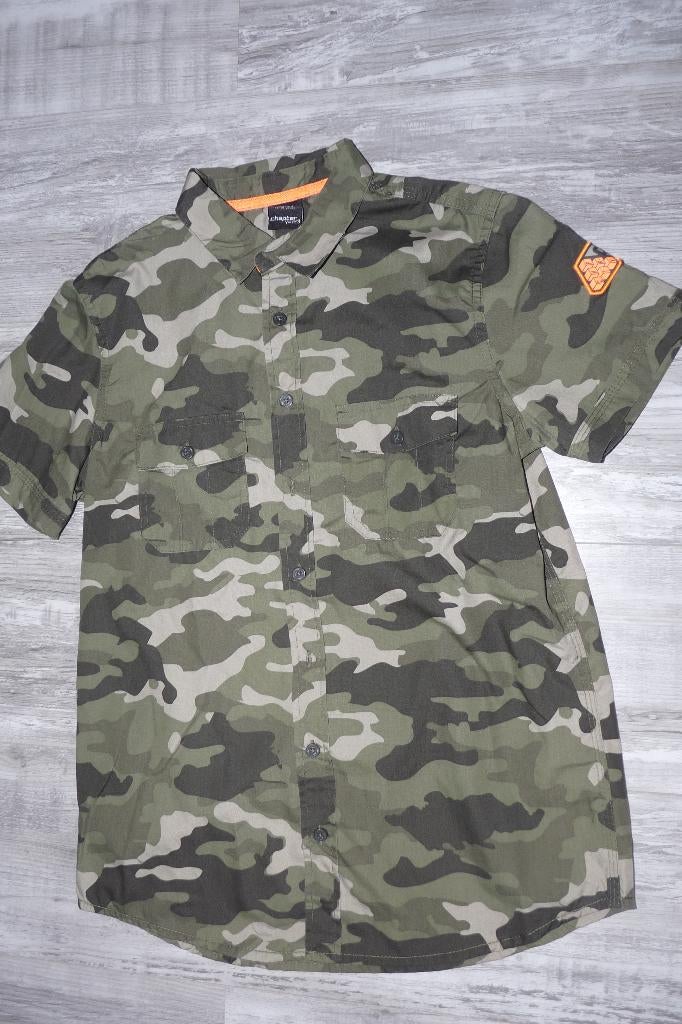Nieuw camouflage overhemd mt 158-164, Ophalen of Verzenden, Nieuw, Jongen, Overhemd of Blouse