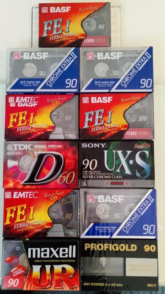 11 Nieuwe maxell ,Basf & Tdk cassette banden, 2 t/m 25 bandjes, Overige genres, Ophalen of Verzenden, Nieuw in verpakking