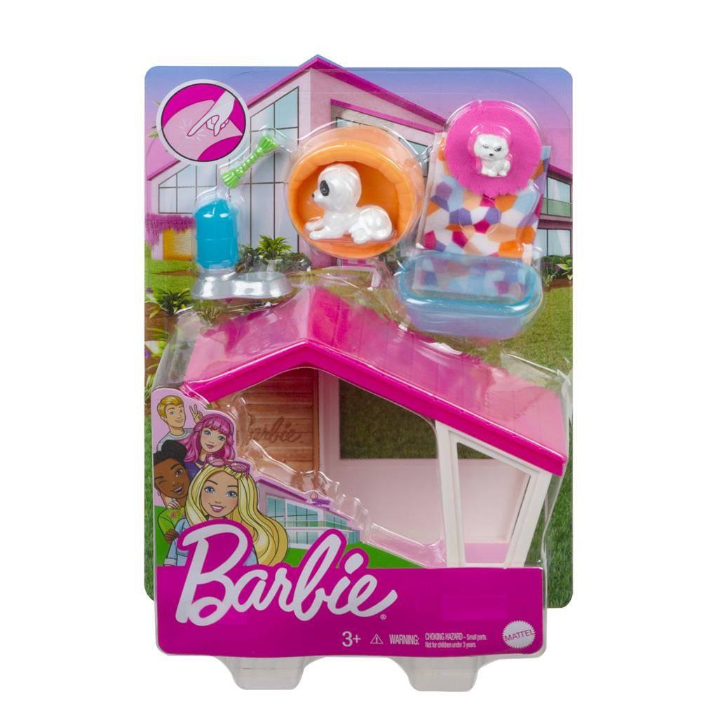 Barbie: Dieren Speelset: Hondenhok, Barbie, ., Nieuw, Ophalen of Verzenden
