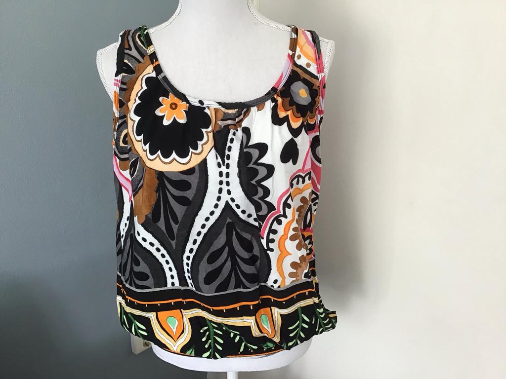 Kleurrijke paisley print mouwloze top - maat L, Overige kleuren, Maat 42/44 (L), Ophalen of Verzenden, Zo goed als nieuw