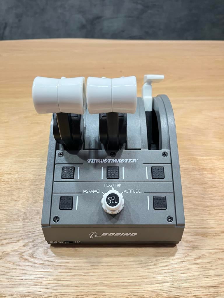 Boeing Yoke, Throttle & Thrustmaster padalen volledige set, Spelcomputers en Games, Verzenden, Overige merken, Gebruikt