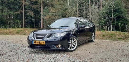 Saab 9-3 2.0t 235pk Vector Biopower 2011 Youngtimer, Auto's, Saab, Voorwielaandrijving, 1998 cc, 1440 kg, Beige