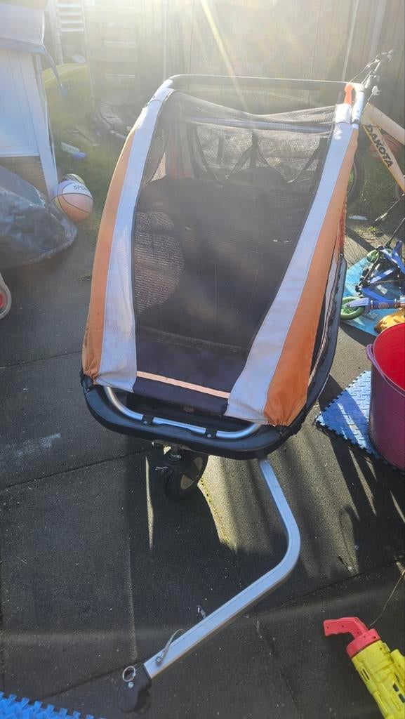 Kidcar kinderfietskar - 2 kinderen - Compleet met hoes, Ophalen